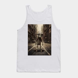 Alien Invasion on Wheels Tank Top